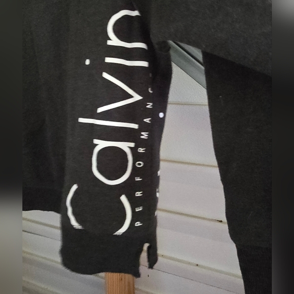 Calvin Klein Performance Grey Crew Neck Sweatshirt Large - Picture 2 of 4